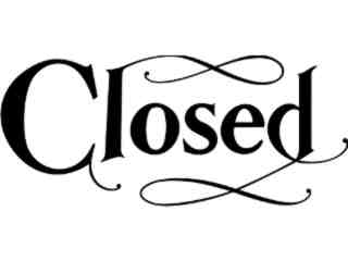  Sign Words_ Closed_ 2 1 4_ V A 1 Decal Proportional