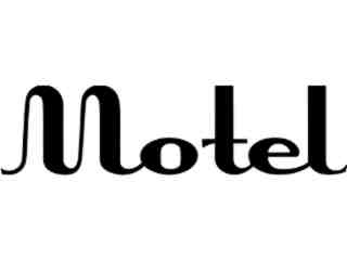  Sign Words_ Motel_ 2 1 4_ V A 1 Decal Proportional