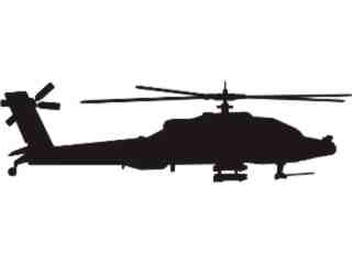  Silhouette Attack Chopper Decal Proportional