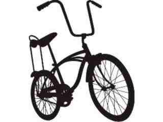  Silhouette Bike Decal Proportional