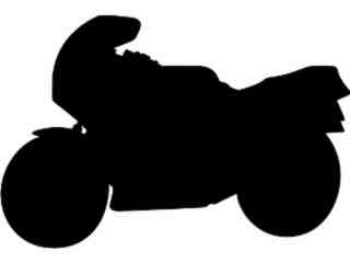  Silhouette Crotch Rocket Decal Proportional