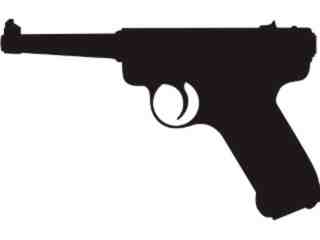  Silhouette Luger Decal Proportional