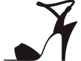  Silhouette Open Toe Decal Proportional