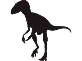 Silhouette Raptor Decal Proportional