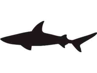  Silhouette Shark Decal Proportional
