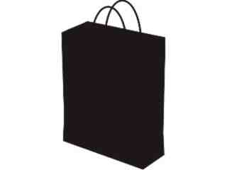  Silhouette Shopping Bag Decal Proportional