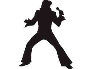  Silhouette The King Decal Proportional