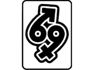  Sixty Nine 6 9 Decal Proportional