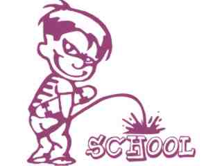  Skate Boarder Pissing Decal Proportional