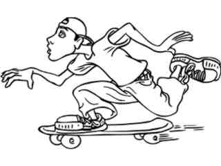  Skateboarder_ 0 6 0_ V A 1 Decal Proportional