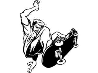  Skateboarder_ M B 1 Decal Proportional