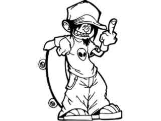  Skater Finger_ G D G Decal Proportional