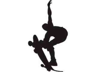  Skater Sihouette 0 4 Decal Proportional