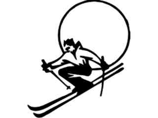  Skiier Decal Proportional