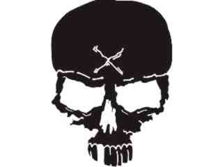  Skull 1 3 Decal Proportional
