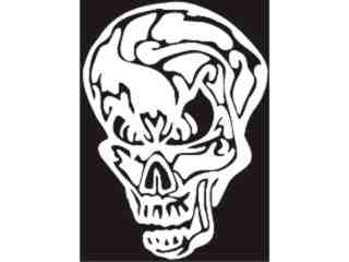  Skull Abstract Decal Proportional