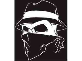  Skull Bandana Hat_ I N V Decal Proportional