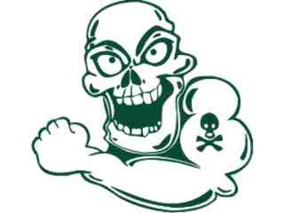  Skull Cartoon_ 0 9 Decal Proportional