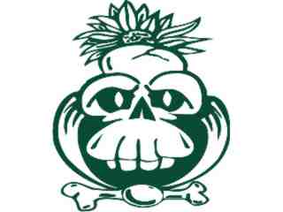  Skull Cartoon_ 1 6 Decal Proportional