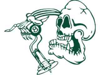  Skull Cartoon_ 1 9 Decal Proportional