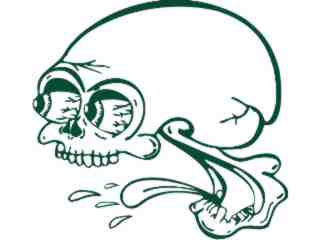  Skull Cartoon_ 2 6 Decal Proportional