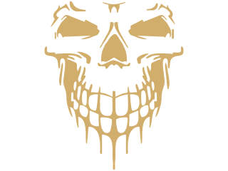  Skull Cool Frontal 1 Decal Proportional