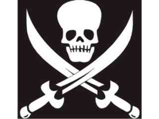  Skull Cross Swords 2_ I N V Decal Proportional