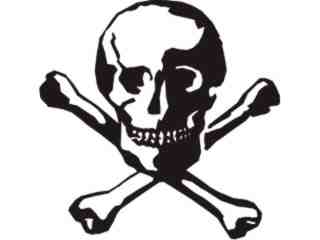  Skull Crossbones 1 1 Decal Proportional