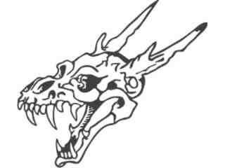  Skull Demon Decal Proportional