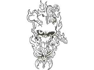  Skull Eye Out_ D T L Decal Proportional