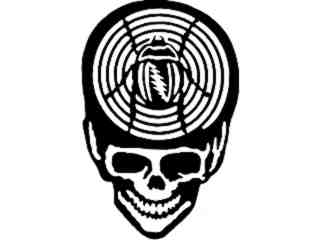  Skull Grateful Dead Decal Proportional