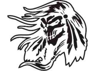  Skull Hair I Wind_ I N V Decal Proportional