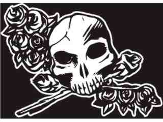  Skull Roses_ I N V Decal Proportional