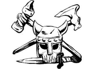 Skull Viking_ 0 6 1_ V A 1 Decal Proportional