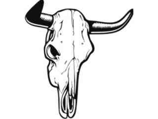  Skulls Cow Western_ 0 0 6 Decal Proportional