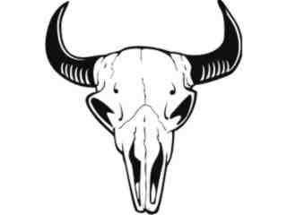  Skulls Cow Western_ 0 0 8 Decal Proportional