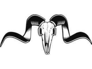  Skulls Cow Western_ 0 0 9 Decal Proportional
