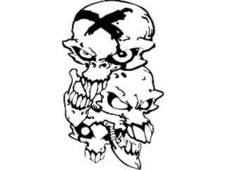  Skullz Decal Proportional