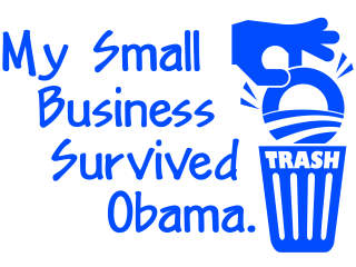  Small Business Obama Decal Proportional