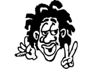  Smokin 7 0s Peace Decal Proportional