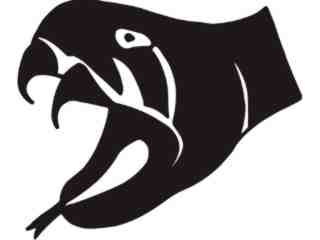  Snake Head Fangs_ M M 1 Decal Proportional