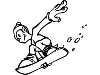  Snowboarding_ M B 1 Decal Proportional