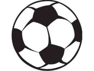  Soccer Ball 4 Decal Proportional