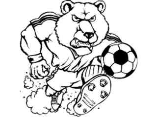  Soccer Bear_ M B 1 Decal Proportional