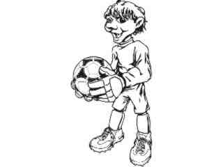  Soccer Dude_ M B 1 Decal Proportional
