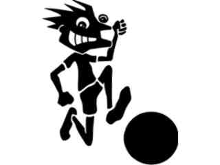  Soccer Funny_ M B 1 Decal Proportional
