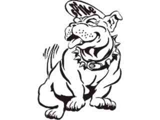  Spike Dog Decal Proportional