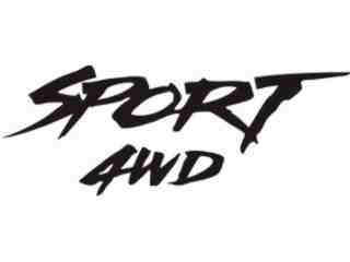  Sport 4x 4 Decal Proportional