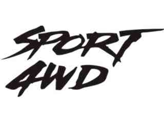  Sport Word 4wd Decal Proportional