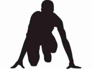  Sports Silhouettes_ 1 2 Decal Proportional